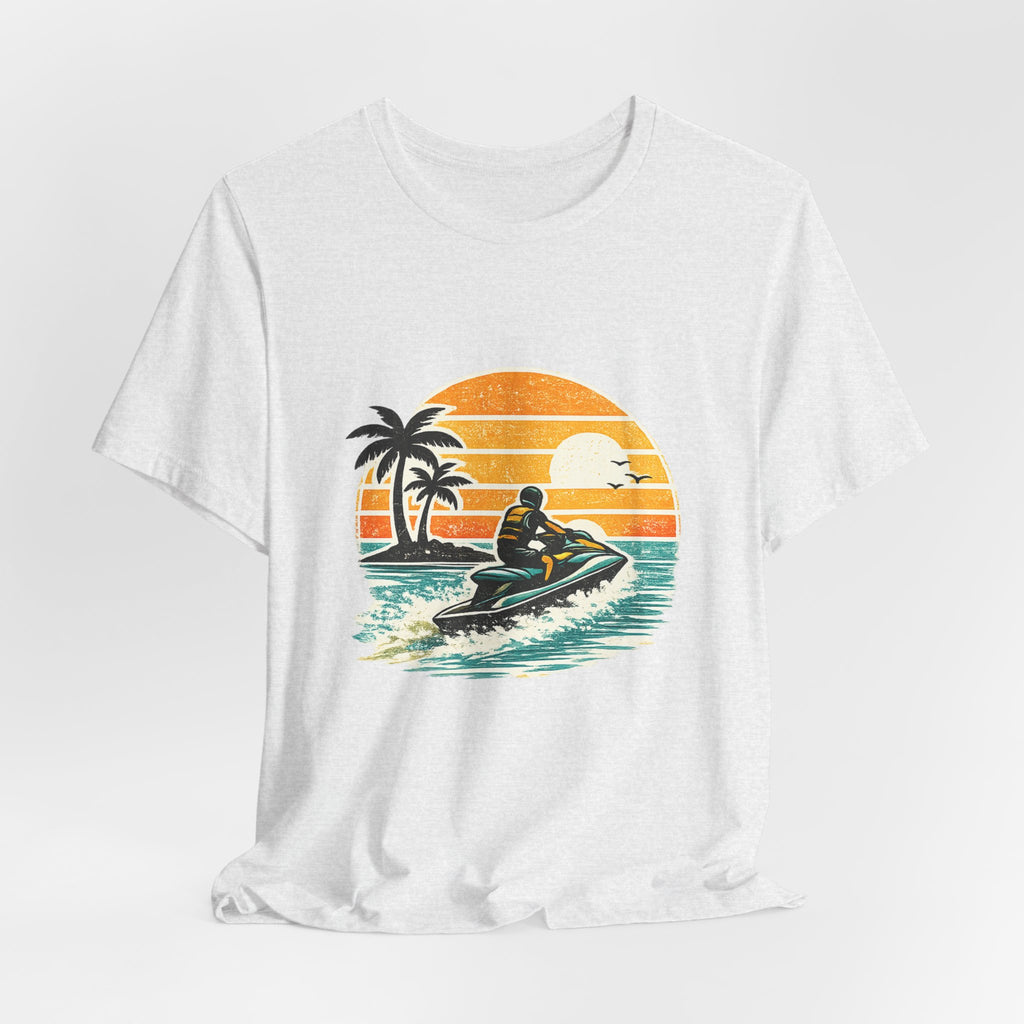 Retro Sunset Jet-Ski T-Shirt