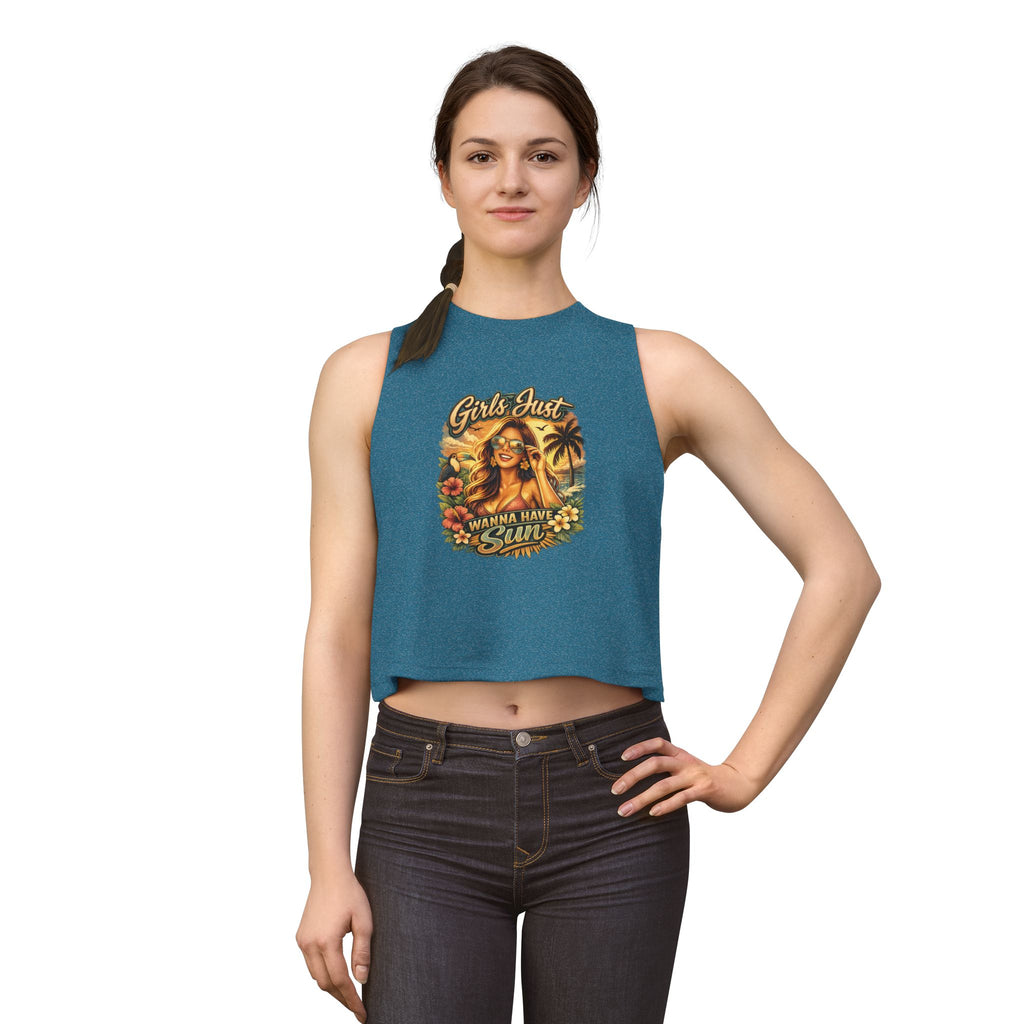 Girls Just Wanna Have Sun Women's Crop Top