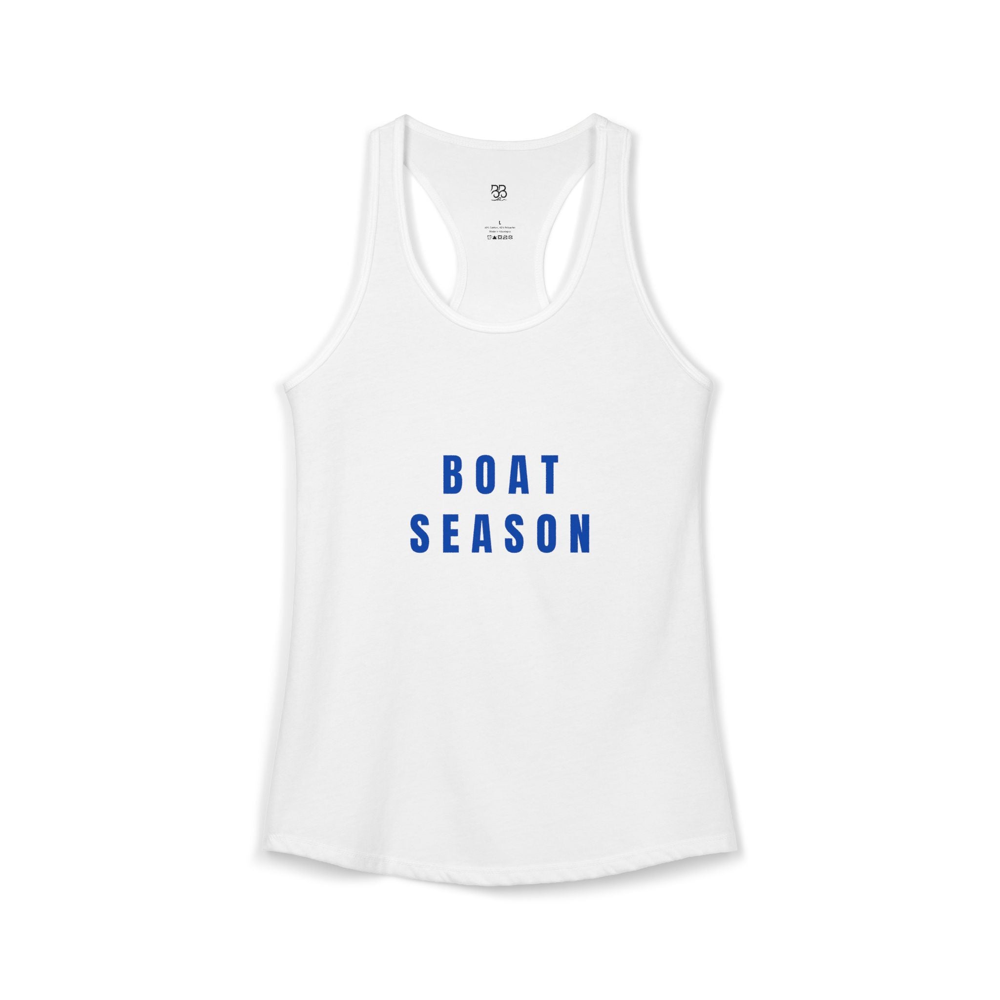 Boat Season Women's Racerback Tank — 'Boat Season' Summer Tank Top