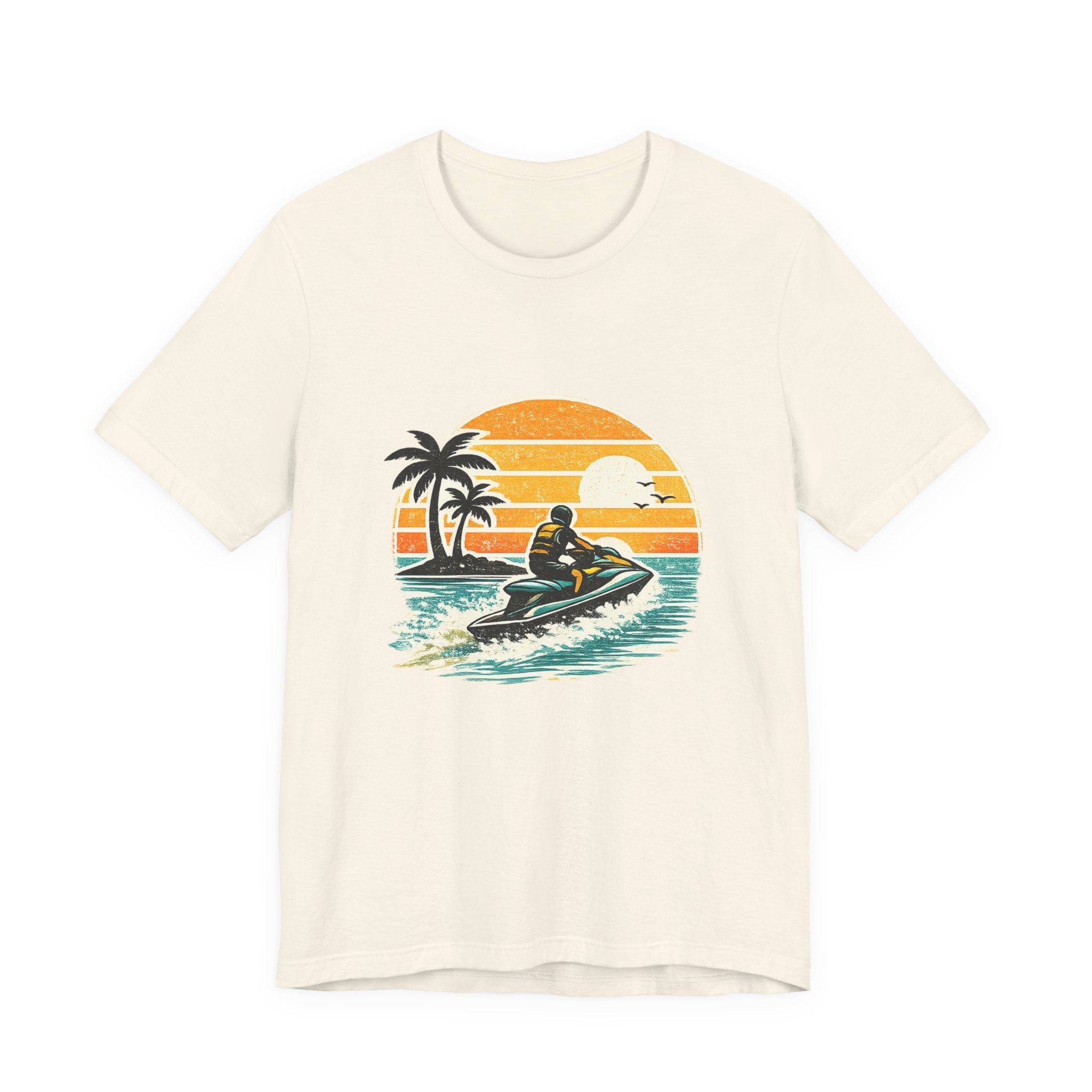 Retro Sunset Jet-Ski T-Shirt