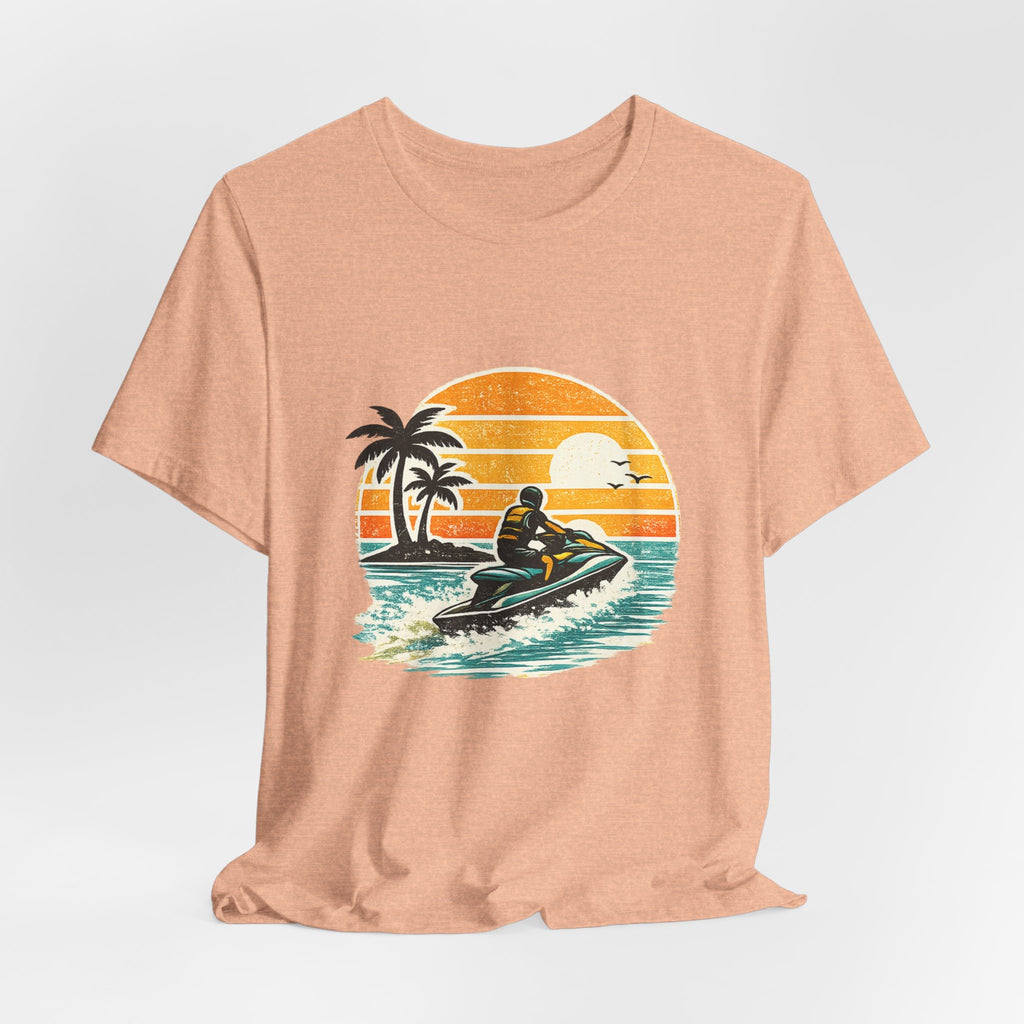 Retro Sunset Jet-Ski T-Shirt