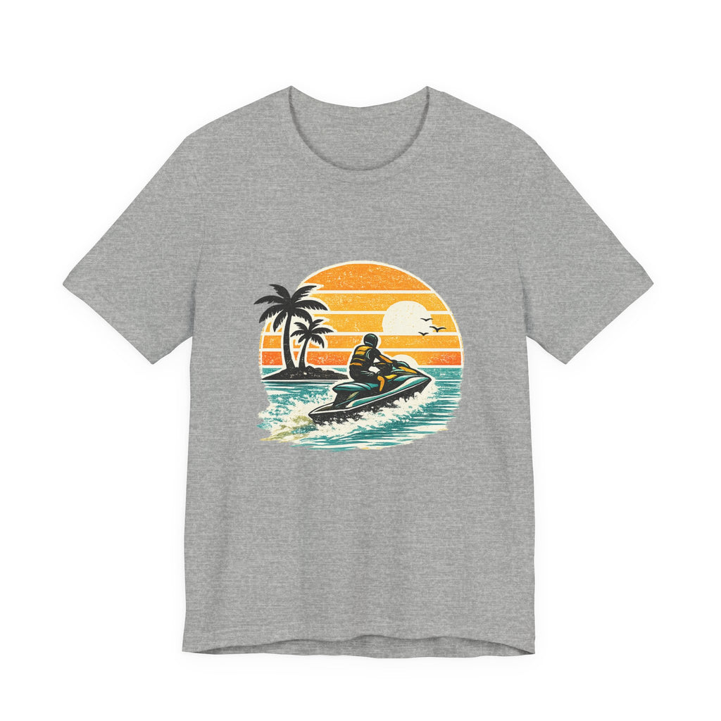 Retro Sunset Jet-Ski T-Shirt