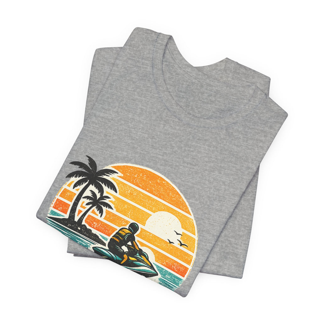 Retro Sunset Jet-Ski T-Shirt