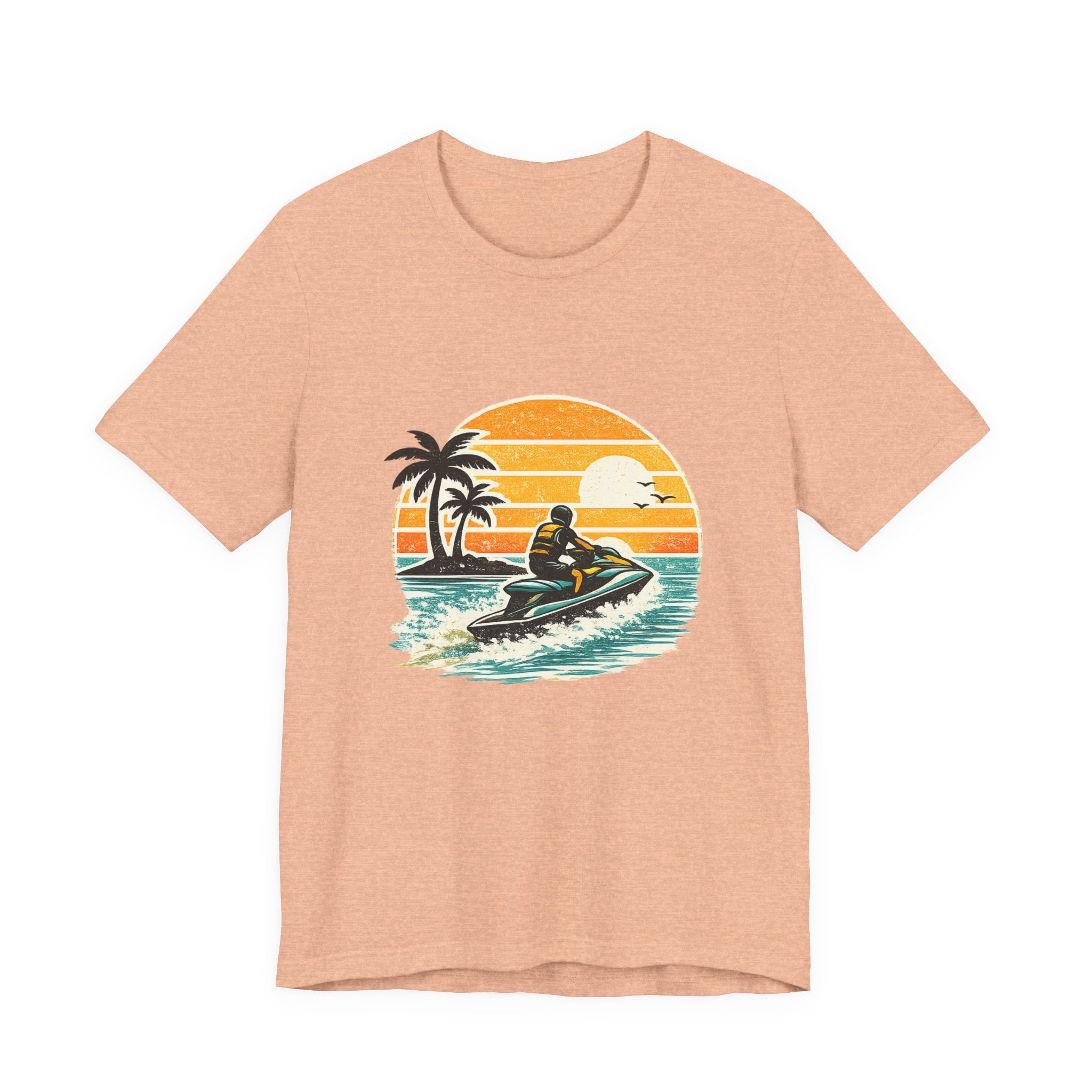 Retro Sunset Jet-Ski T-Shirt