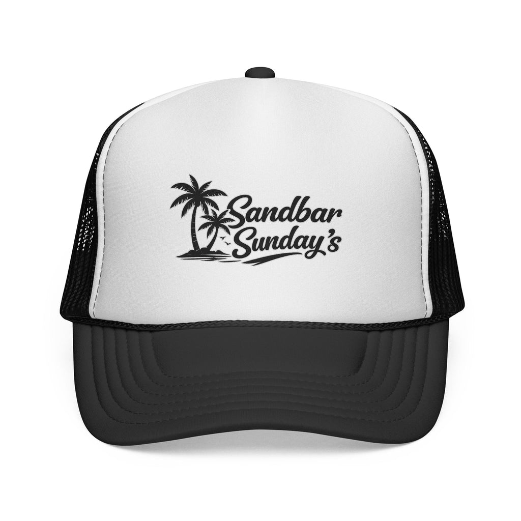 Sandbar Sundays Trucker Cap — Palm Tree Beach Hat