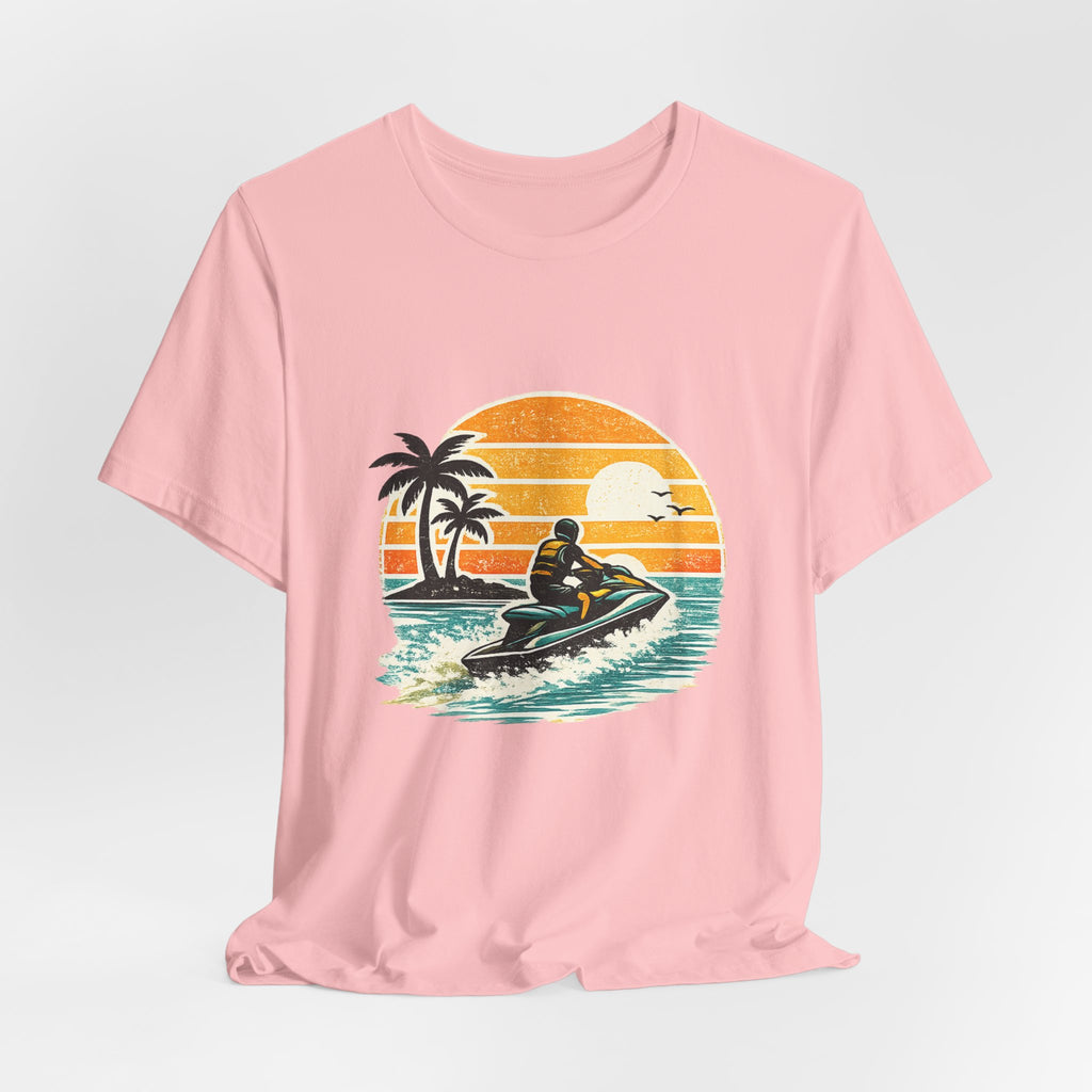 Retro Sunset Jet-Ski T-Shirt