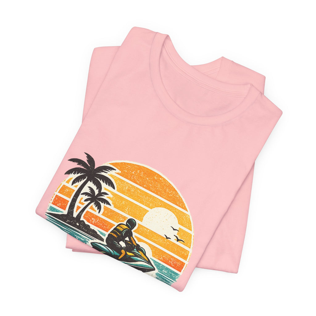 Retro Sunset Jet-Ski T-Shirt