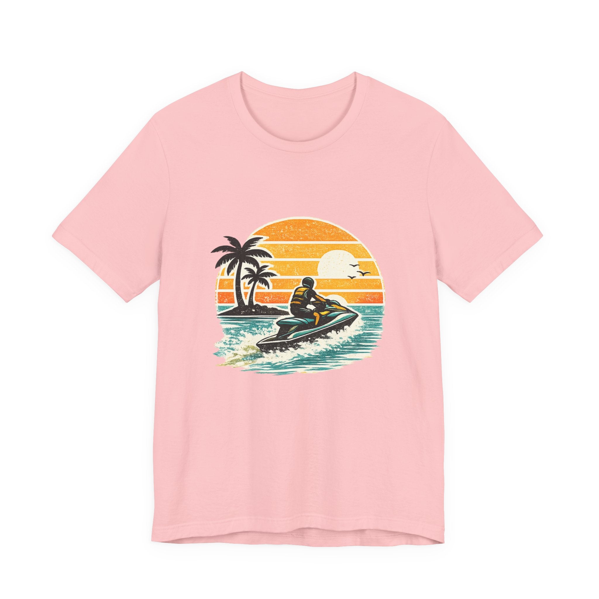 Retro Sunset Jet-Ski T-Shirt