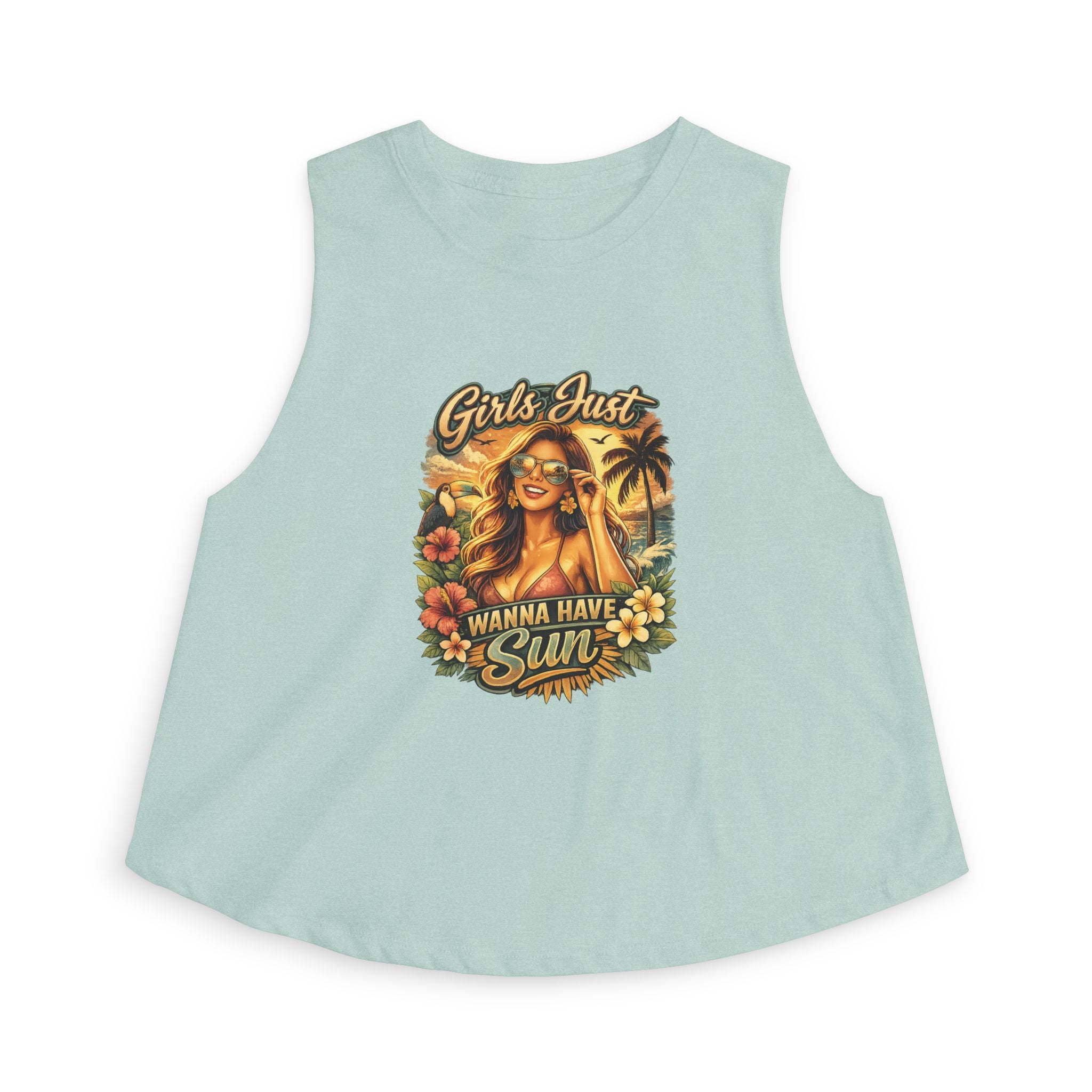 Girls Just Wanna Have Sun Women's Crop Top