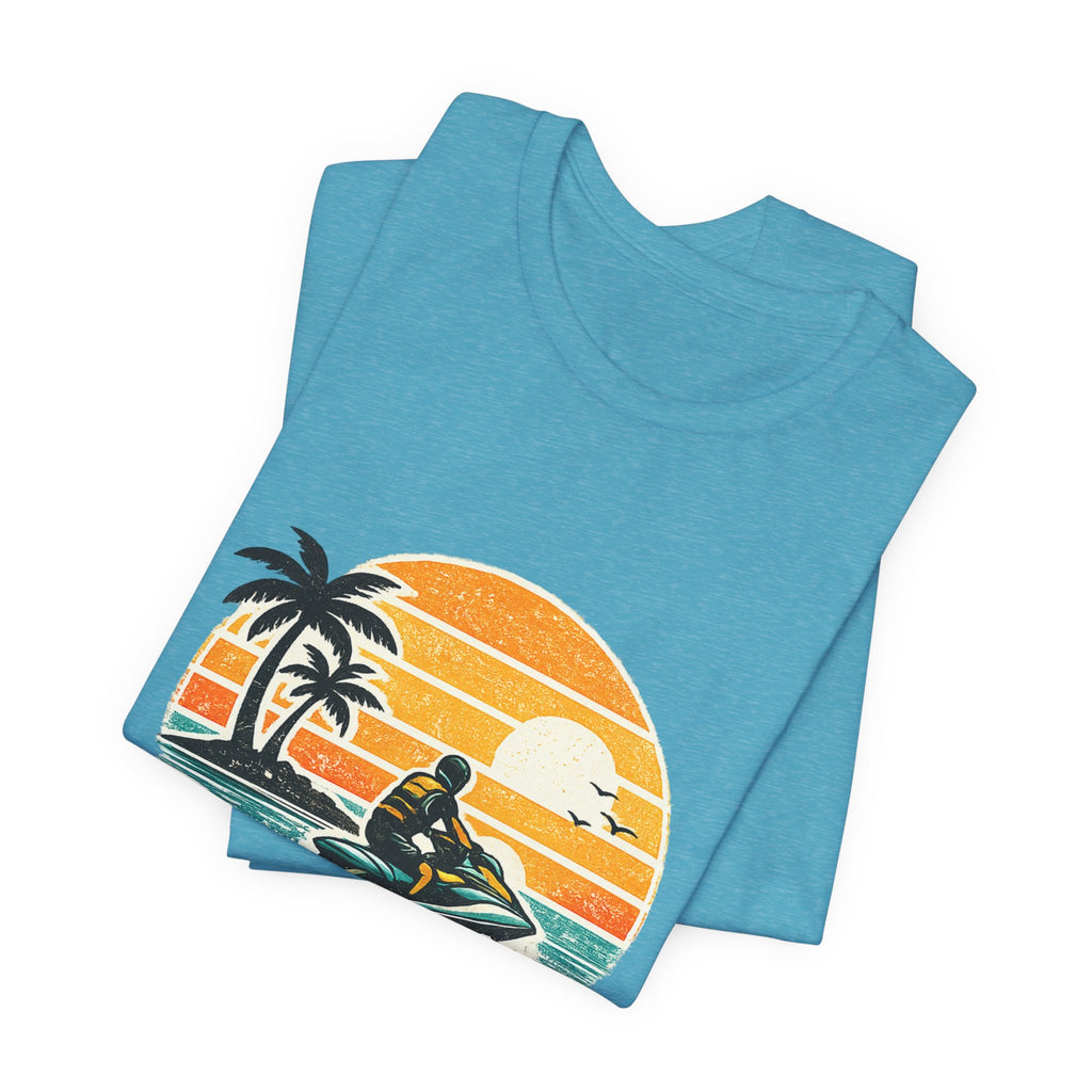 Retro Sunset Jet-Ski T-Shirt