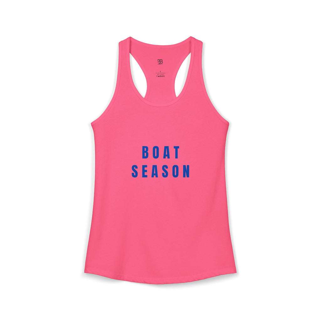 Boat Season Women's Racerback Tank — 'Boat Season' Summer Tank Top