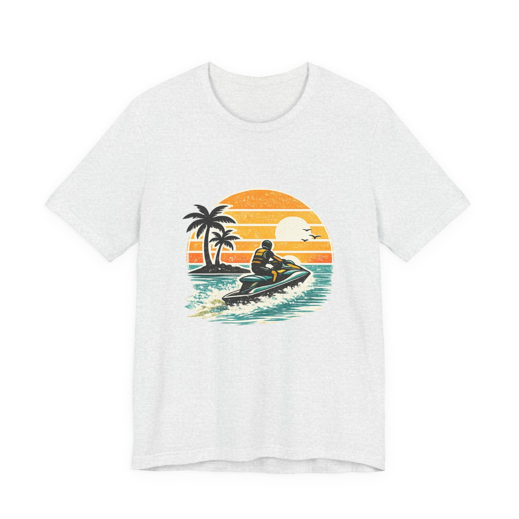 Retro Sunset Jet-Ski T-Shirt