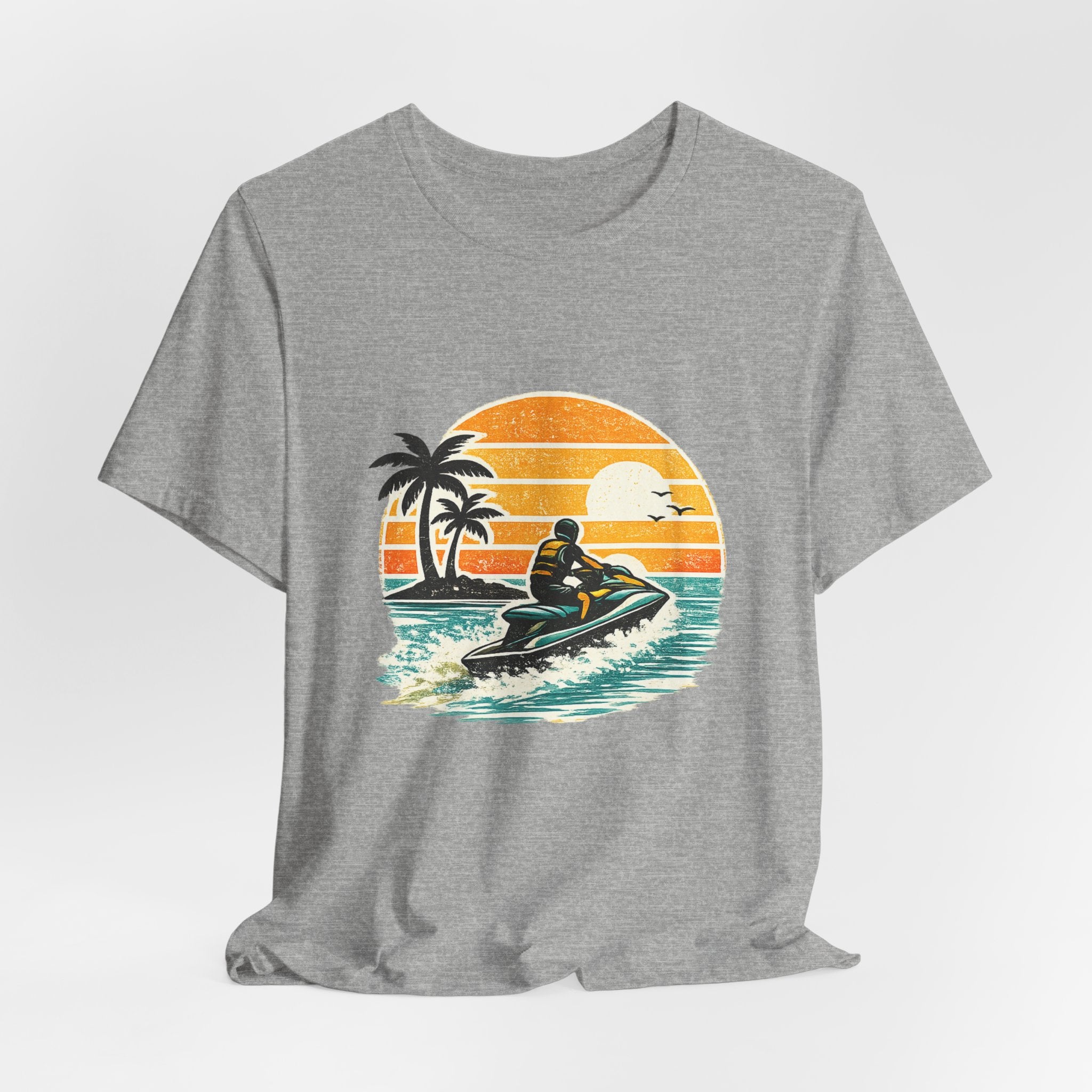 Retro Sunset Jet-Ski T-Shirt