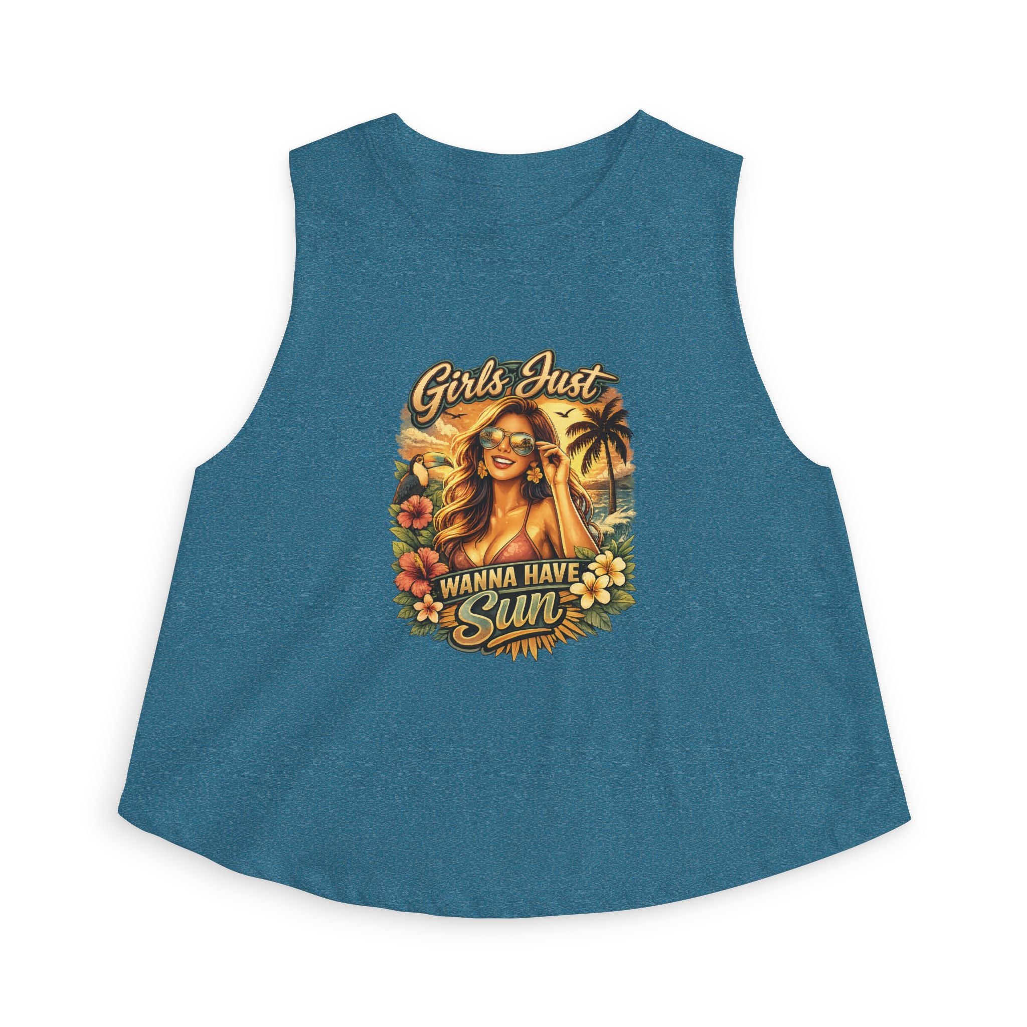 Girls Just Wanna Have Sun Women's Crop Top