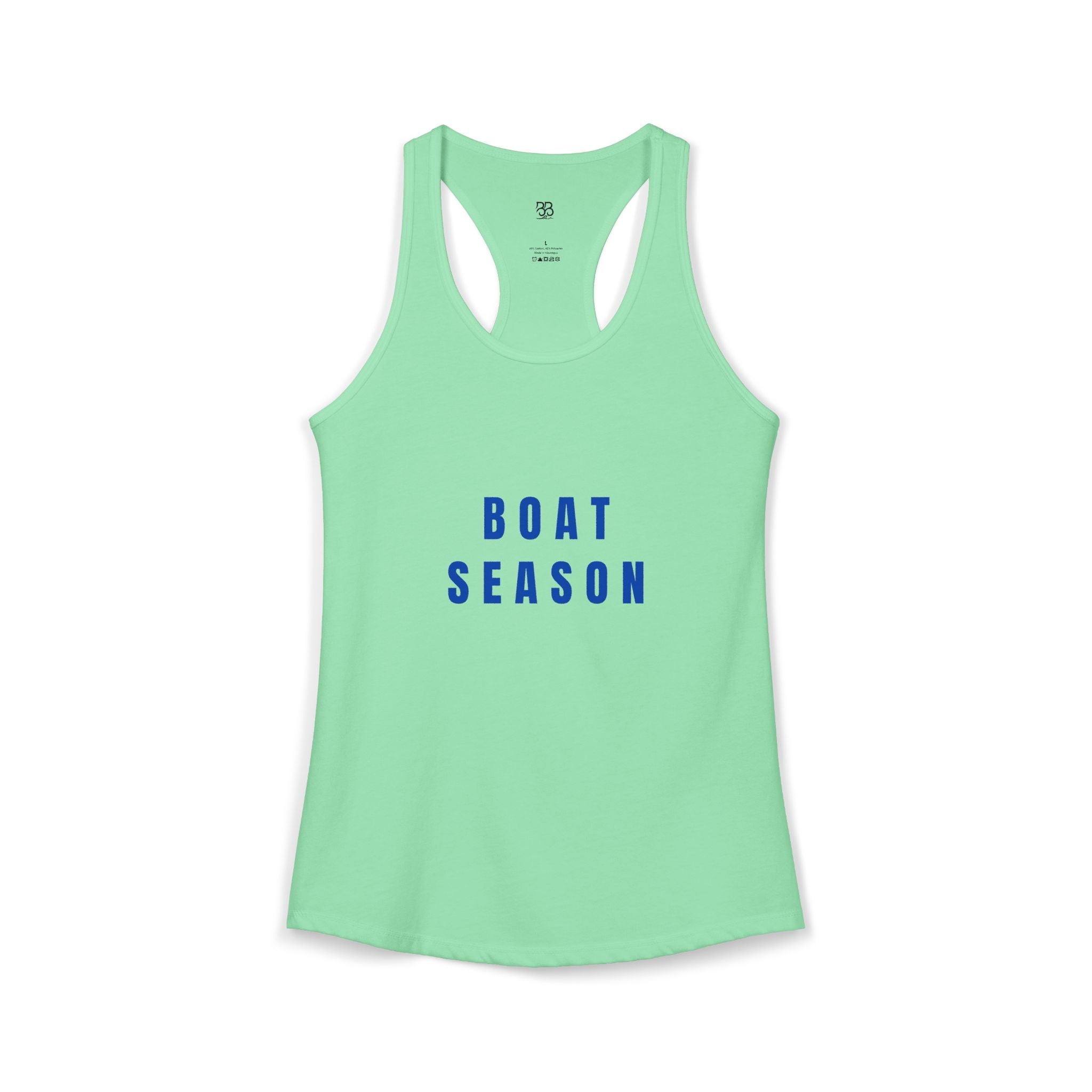 Boat Season Women's Racerback Tank — 'Boat Season' Summer Tank Top