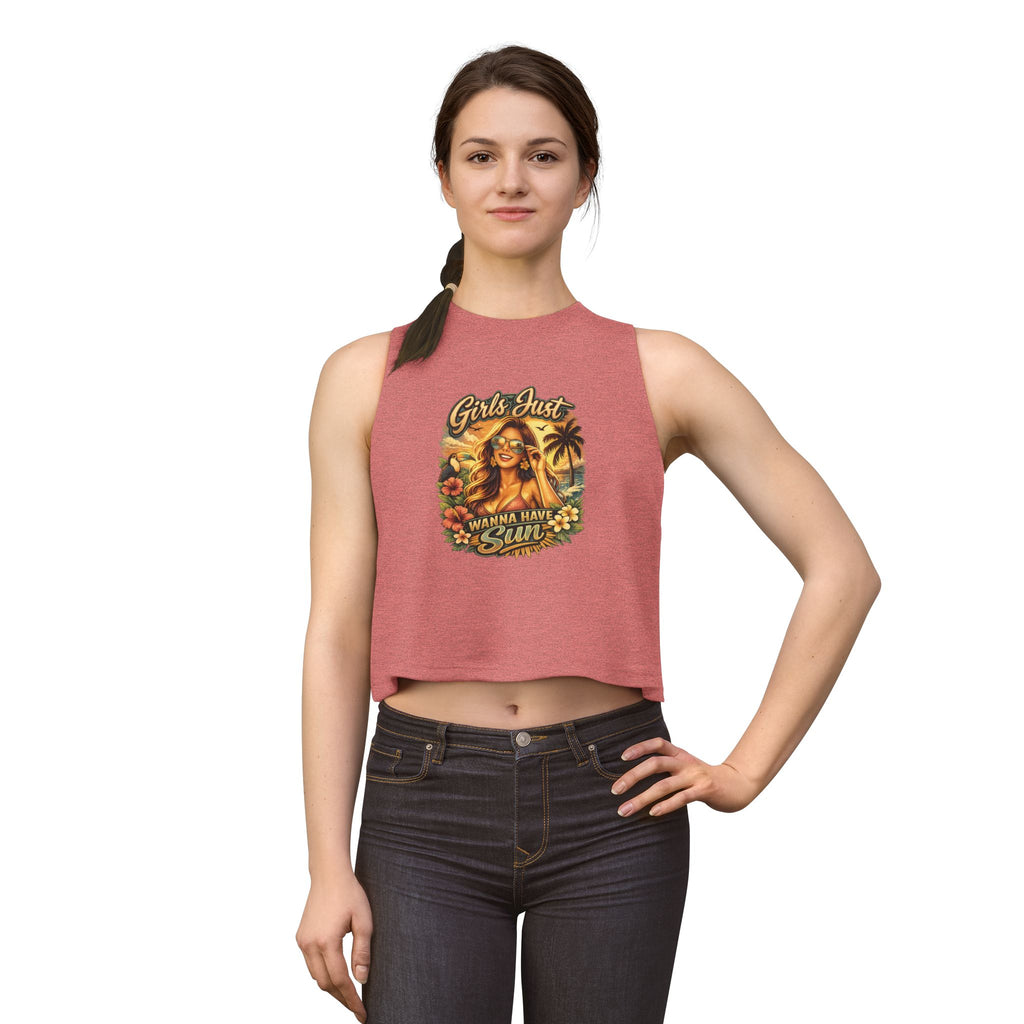 Girls Just Wanna Have Sun Women's Crop Top