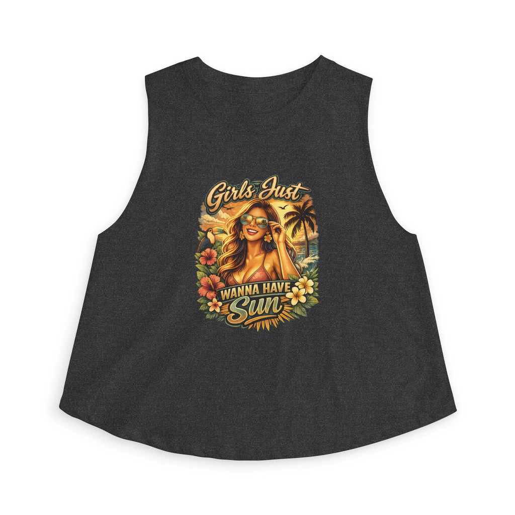 Girls Just Wanna Have Sun Women's Crop Top