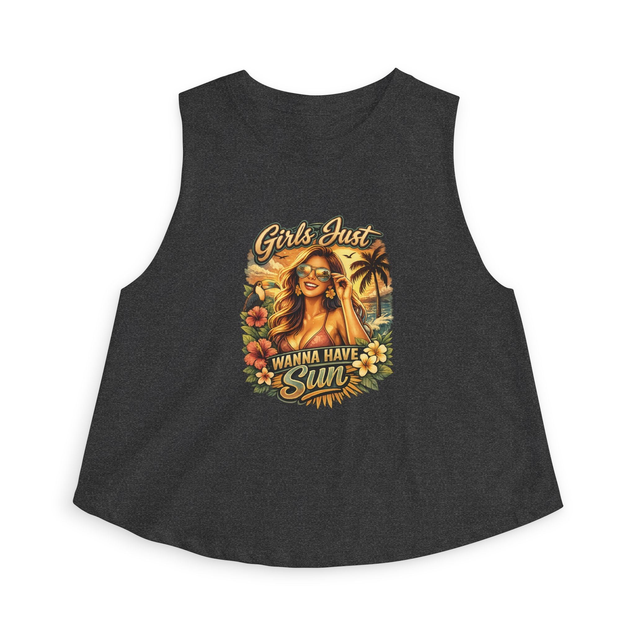 Girls Just Wanna Have Sun Women's Crop Top