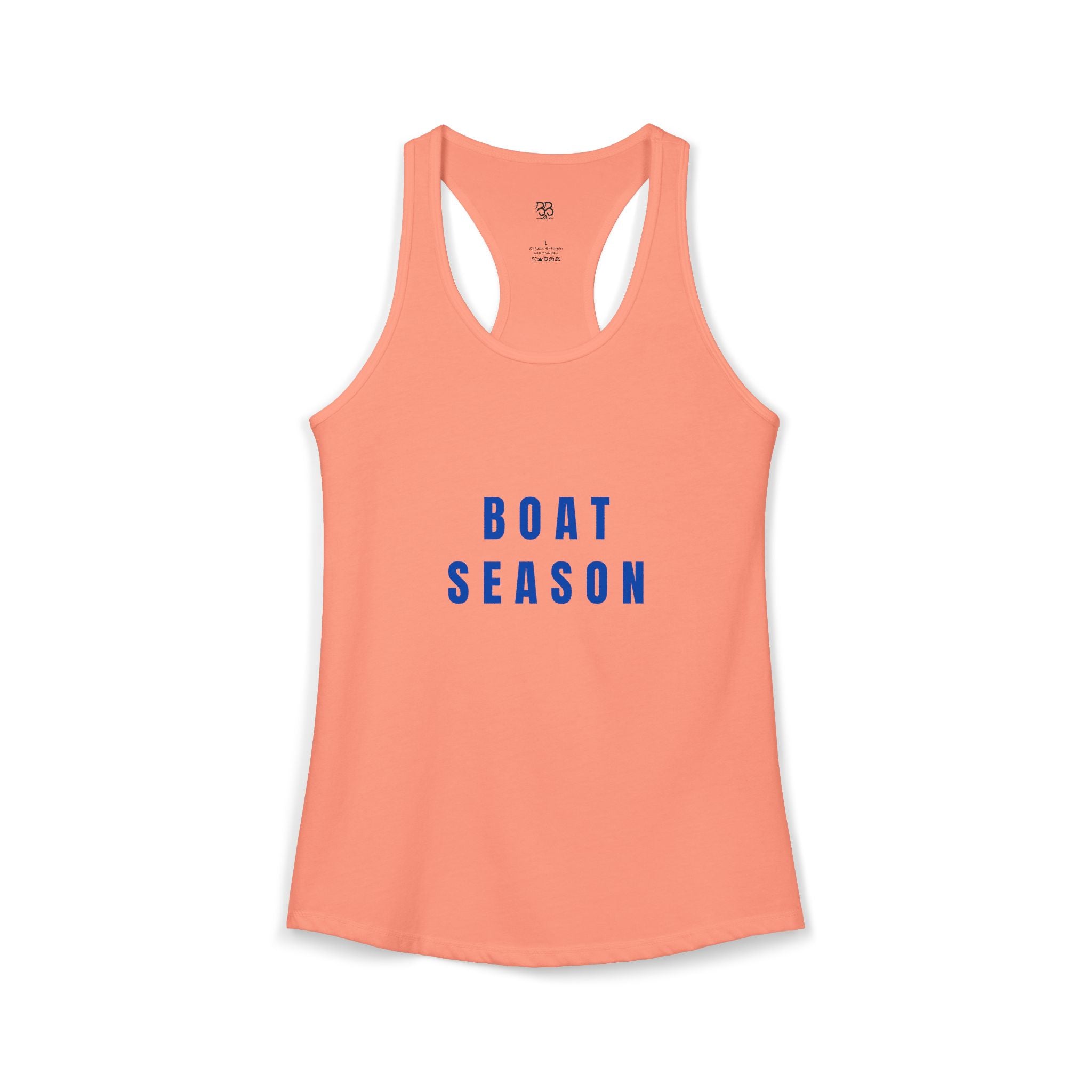 Boat Season Women's Racerback Tank — 'Boat Season' Summer Tank Top