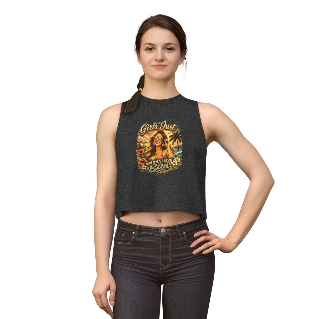 Girls Just Wanna Have Sun Women's Crop Top