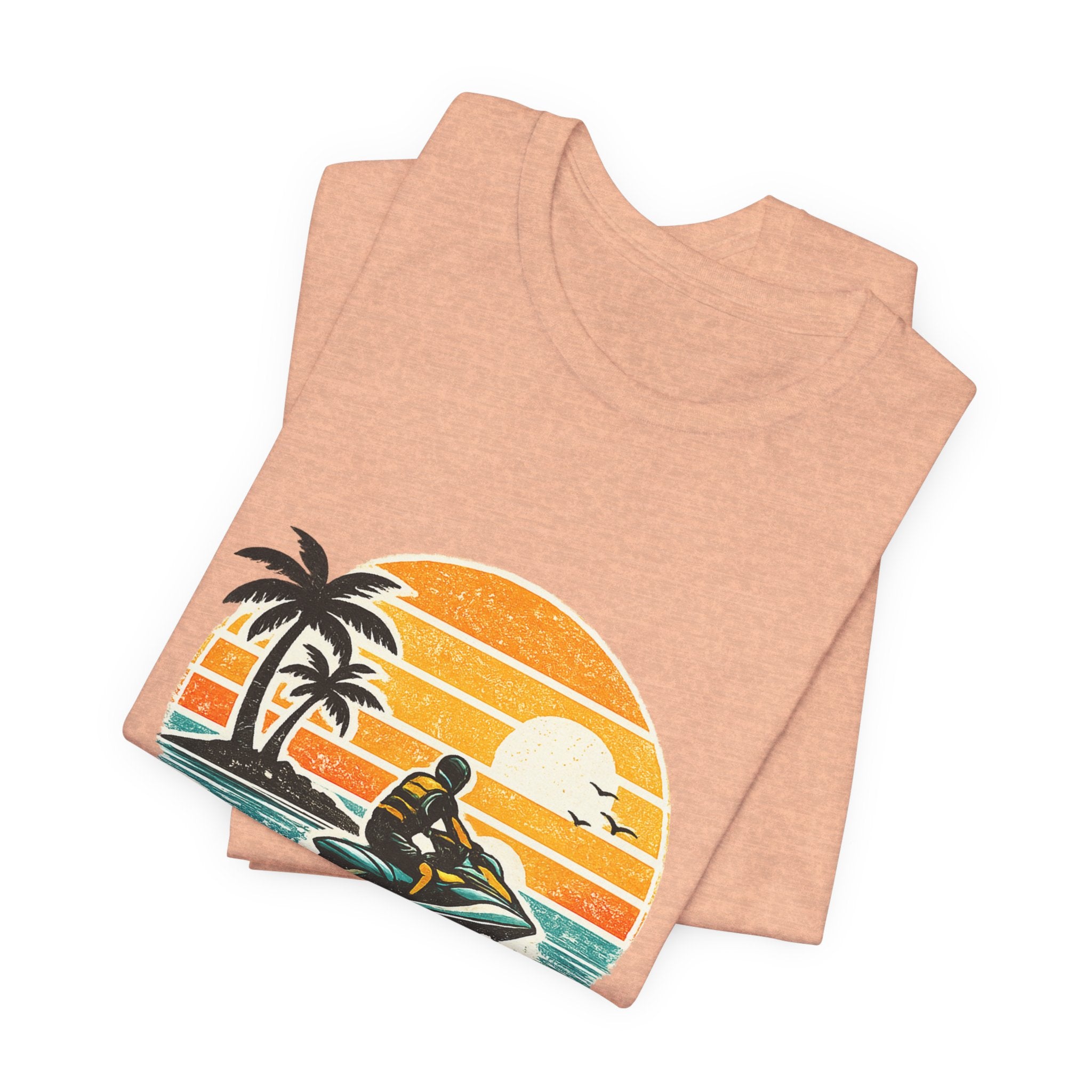 Retro Sunset Jet-Ski T-Shirt